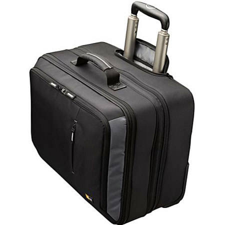 Case Logic Rolling 17in Laptop Attache Case, Black