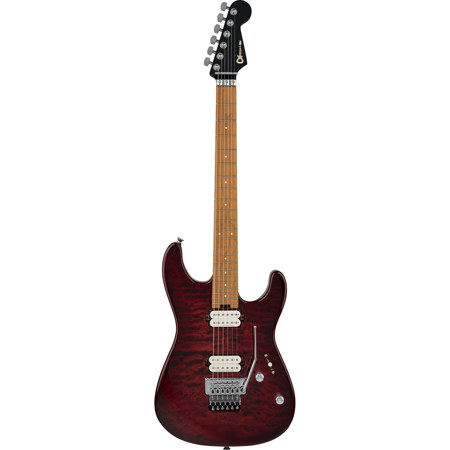 Charvel Pro-Mod Plus San Dimas Style 1 HH FR CM Electric Guitar, Sangria Burst