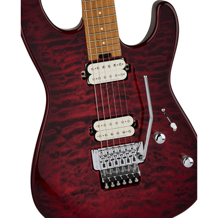 Charvel Pro-Mod Plus San Dimas HH FR CM Electric Guitar, Sangria