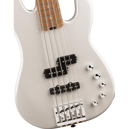Charvel Pro-Mod San Dimas Bass PJ V 5-String Bass Guitar, Platinum