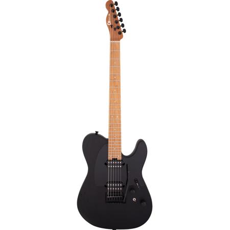 Charvel Pro-Mod So-Cal Style 2 24 HH 2PT CM Electric Guitar, Black Ash