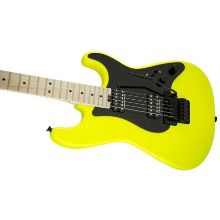 Charvel Pro Mod So-Cal Style 1, Guitar, Maple Fingerboard, Neon Yellow