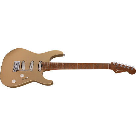 Charvel Pro-Mod DK22 SSS 2PT CM Electric Guitar, Pharaohs Gold