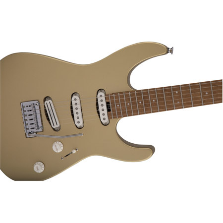 Charvel Pro-Mod DK22 SSS 2PT CM Electric Guitar, Pharaohs Gold