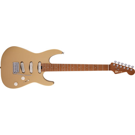 Charvel Pro-Mod DK22 SSS 2PT CM Electric Guitar, Pharaohs Gold