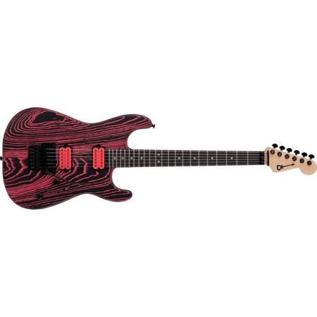 Charvel Pro Mod San Dimas Style 1 HH FR E Ash Electric Guitar Neon Pink Ash 2975001521