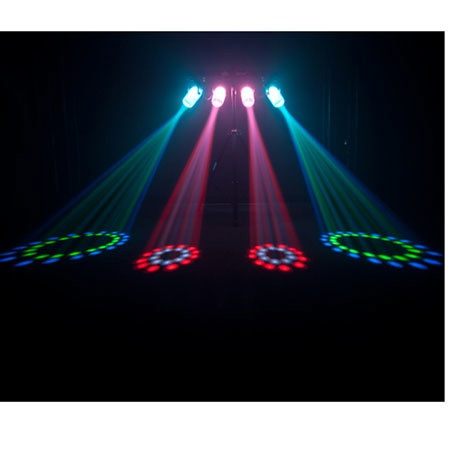 CHAUVET 4PLAY CL Pack-and-Go LED Moonflower Light Fixture with Clear Casing