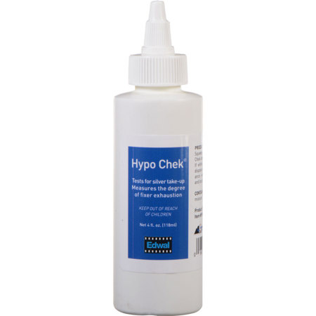 Edwal Hypo-Check Chemical Test for Exhausted Film & Paper Fixers, 4 Oz