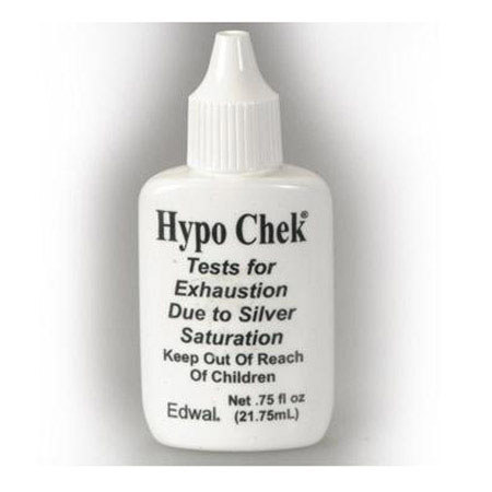 Edwal Hypo-Check Chemical Test for Exhausted Film & Paper Fixers, 3/4 Oz