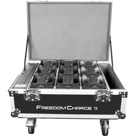 CHAUVET DJ Freedom Charge 9 Rolling Case For Par Tri-6, Par Quad-4, And Par Hex-4 Fixtures