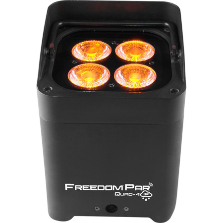 CHAUVET DJ Freedom Par Quad-4 IP with IRC-6 Remote Control, Black