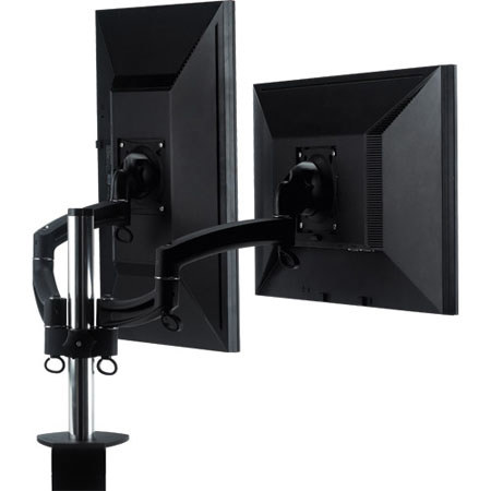 Chief K2C200 KONTOUR Column Clamp Mount for Dual Monitor, Black