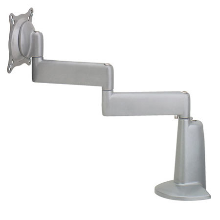 Chief KCD110 Dual Arm Desk Mount, Silver