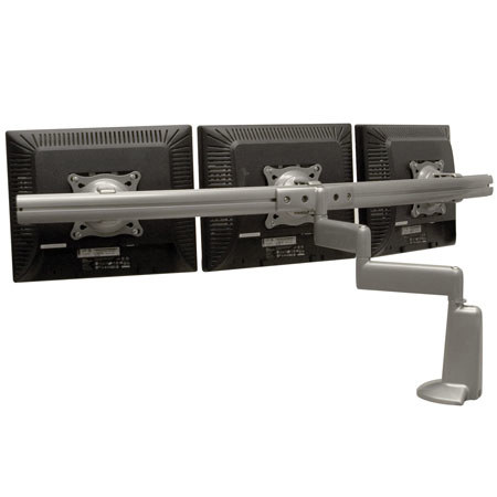 Chief KCD320 Triple Monitor Swing Arm Desk Mount, Silver