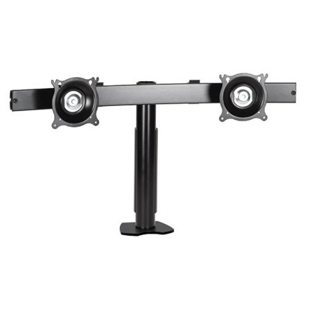 Chief KTC220 Dual Horizontal Desk Clamp Mount, Silver