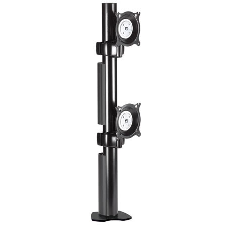 Chief KTC230 Dual Vertical Desk Clamp Mount, Black