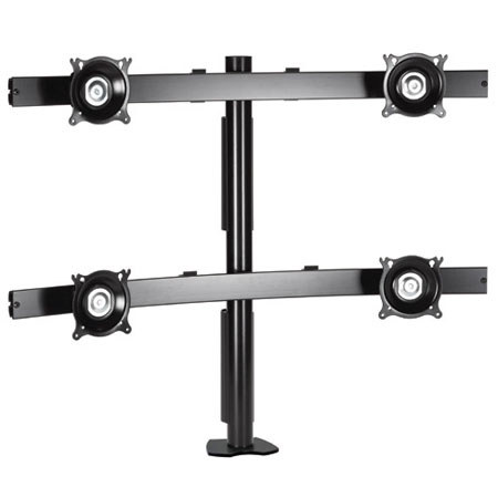 Chief KTC445 Widescreen Quad Horizontal Desk Clamp Mount, Silver