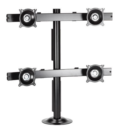 Chief KTG440 Quad Monitor Grommet Mount, Black