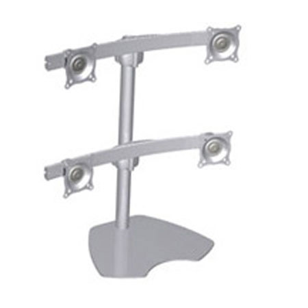Chief KTP440 Quad Monitor Table Stand, Silver
