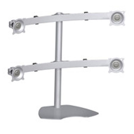 Chief KTP445 Widescreen Quad Monitor Table Stand, Silver