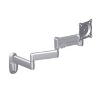 Chief KWB110 Height-Adjustable Triple Swing Arm Wall Mount, Silver