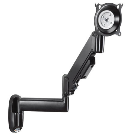 Chief KWG110 Height-Adjustable Dual Swing Arm Wall Mount, Black