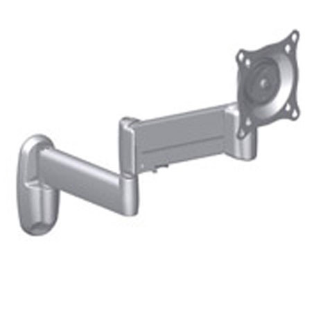 Chief KWG110 Height-Adjustable Dual Swing Arm Wall Mount, Silver
