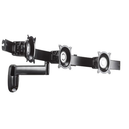 Chief KWS320 Triple Monitor Single Swing Arm Wall Mount, Black