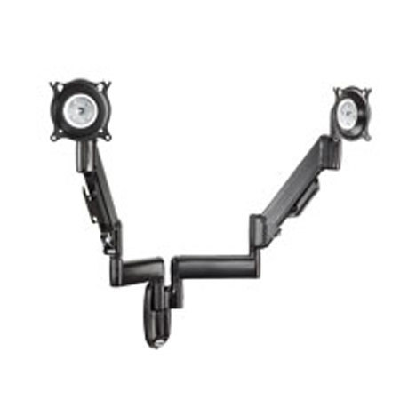 Chief KWY220 Height-Adjustable Dual Monitor Arm Wall Mount, Black