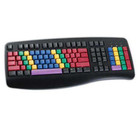 Chester Creek LessonBoard Color Coded Computer USB Keyboard
