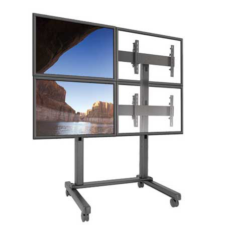 Chief Fusion LVM2X2U 2x2 Micro-Adjustable Large Freestanding Video Wall Cart