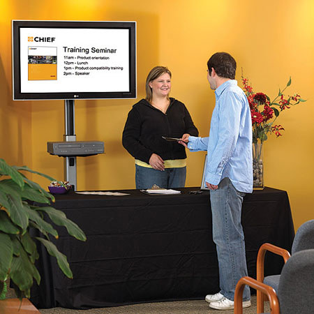 Chief MFC6000 Medium Flat Panel Mobile Cart without Interface, Black