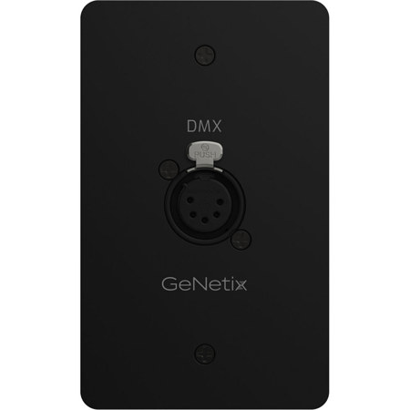 ChamSys GeNetix DMX Passthrough 1-Port XLR Wall Plate, Female Connector