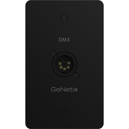 ChamSys GeNetix DMX Passthrough 1-Port 5-Pin XLR Wall Plate, Male Connector