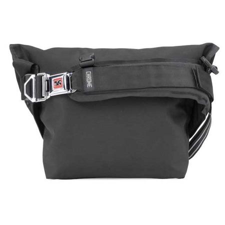 Chrome Mini Metro Messenger Bag, Black/Red
