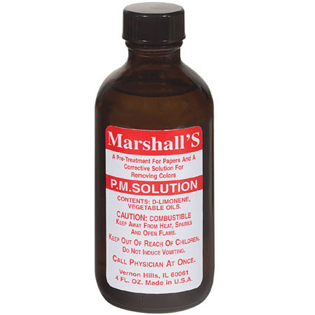 Marshall Electronics Marshall's Prepared Medium Solution, P.M.S, Print Surface Preparation Solution for Hand Coloring, 4oz. Bottle