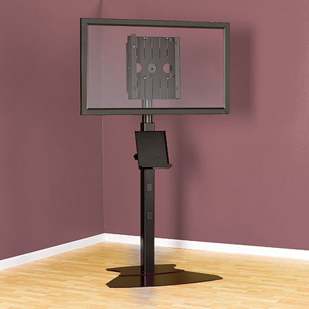 Chief PF1U Large Flat Panel Floor Stand, Height Adjustment 4 to 7', Silver