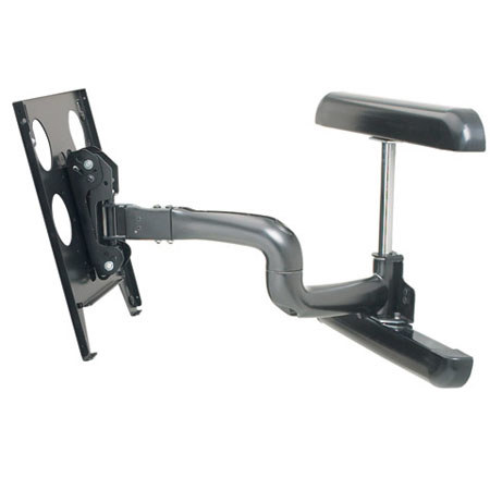 Chief PWRU Large Flat Panel Swing Arm Wall Mount, Black