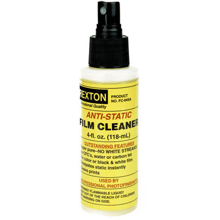 Rexton Anti-Static Film Cleaner for Color and Black & White Films, 4 Oz. #RFC4