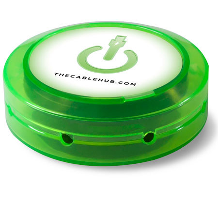 CableHub Round, Edge Glow Green