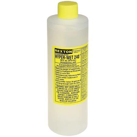 Rexton Hyperwet 240, Photographic Emulsion Wetting Agent 16 oz. Size, Pack of 4.