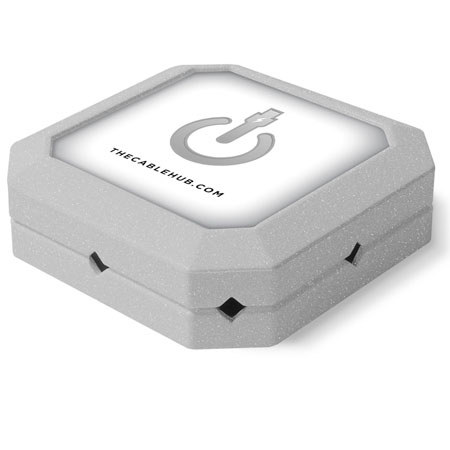 CableHub Square, Silver Metallic
