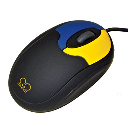 Chester Creek TinyMouse Color Coded Mouse, Yellow/Blue Buttons