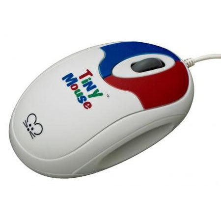 Chester Creek TinyMouse Color Coded Mouse, Red/Blue Buttons