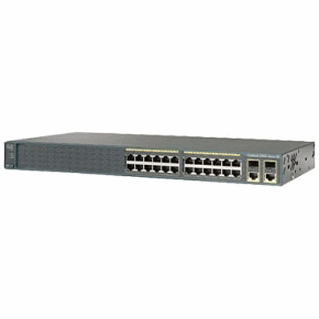 Cisco Catalyst 2960 24-Port 10/100 Ethernet Switch, 2-T/SFP LAN Lite