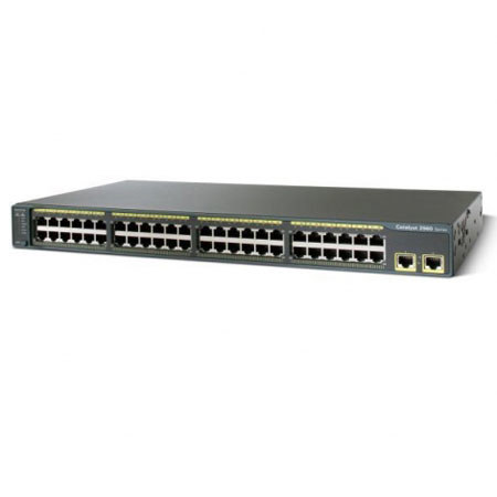 Cisco Catalyst 2960 48-Port 10/100 Ethernet Switch, 2 10/100/1000 Uplinks