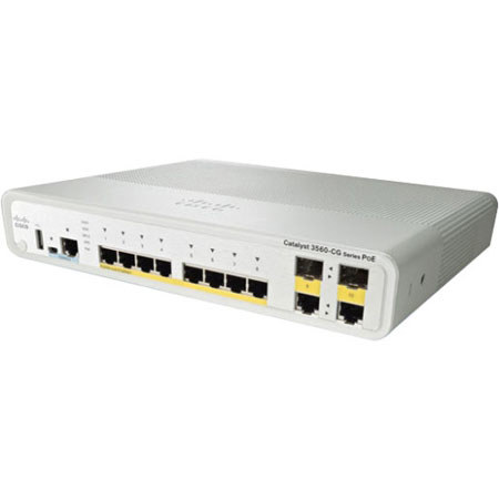 Cisco Catalyst WS-C3560CPD-8PT-S 8 Port 10/100/1000 PoE Ethernet Switch