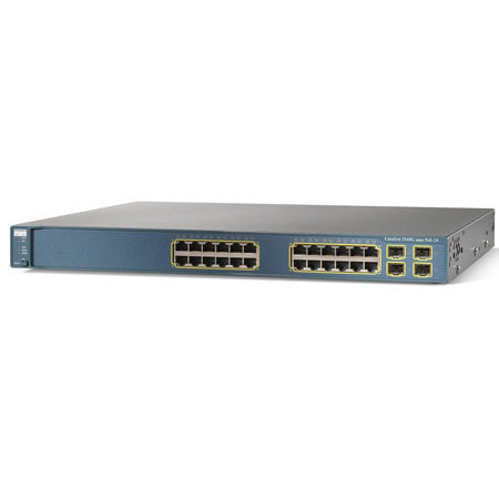 Cisco Catalyst 3560 24 Ports PoE Ethernet Switch, 4 SFP Standard Image