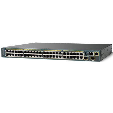 Cisco Catalyst 2960S 48-Port Gige PoE 370W Ethernet Switch, 2 x 10G SFP