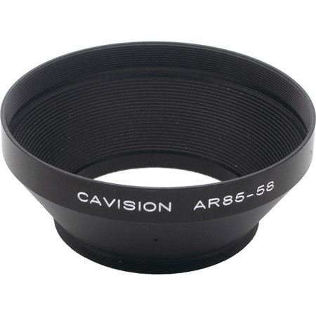 Cavision Conical Step-Up Ring, Front 85mm OD, Rear 58mm Thread, Depth 40mm